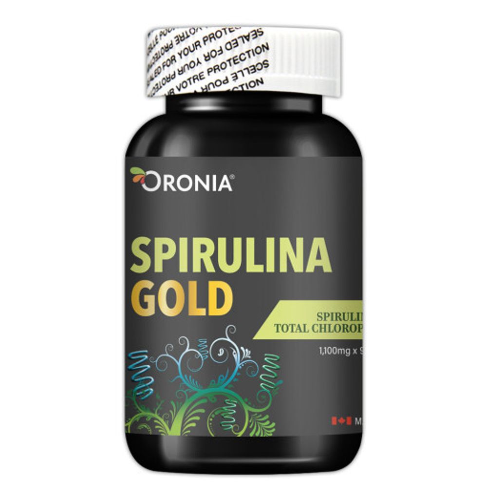 [ORONIA] Spirulina Gold 90 Tablets_Chlorophyll, Skin Health, Antioxidant Management, Free Radical Suppression_Made in Canada